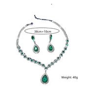 Crystal Water Drop Jewelry Set