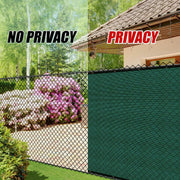 Green Fence Privacy Screen Windscreen Cover Fabric -Backyard Privacy Fence, Balcony Deck Privacy Screen with Bindings & Grommets