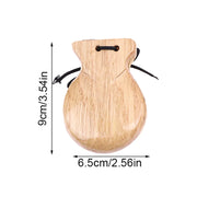 2Pcs Traditional Castanet Wood Spanish Flamenco Dance W String Hand Clapper Children Percussion Instrument