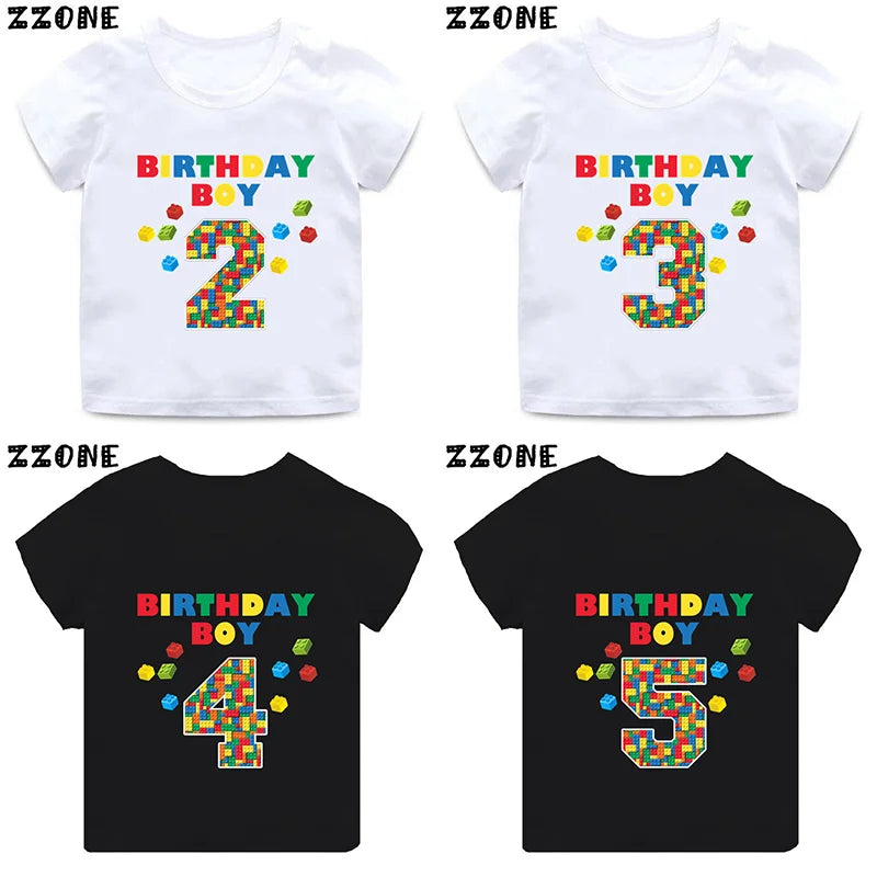 Building Blocks Print Kids T-Shirt