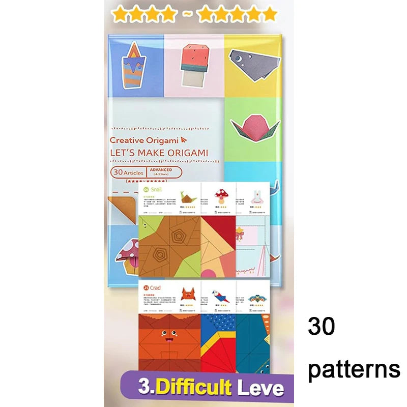 Animal-Pattern Origami Paper Kit — Selected 30- or 96-Sheet Pack
