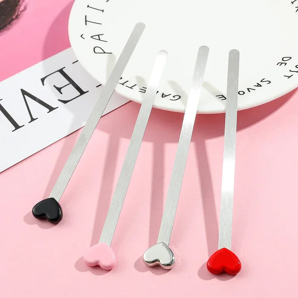 Stainless Steel Heart Bookmark — 1 Piece