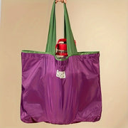 Foldable Nylon Drawstring Shopping Bag — Selected Size and Pack