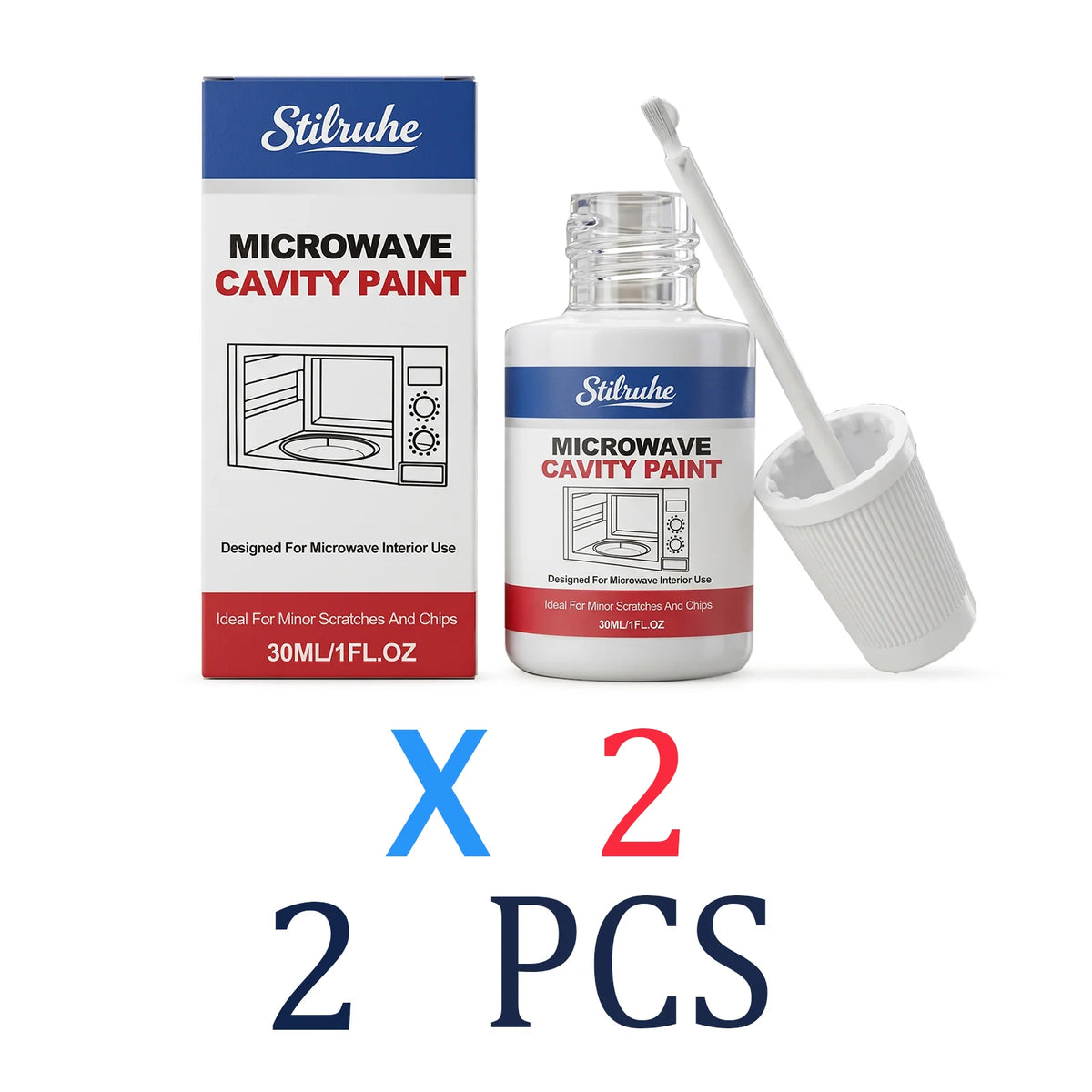 Heat Resistant Microwave Cavity Paint White Microwave Interior Touch Up Paint Appliance Scratch Repair 30ml Cover up rust DIY