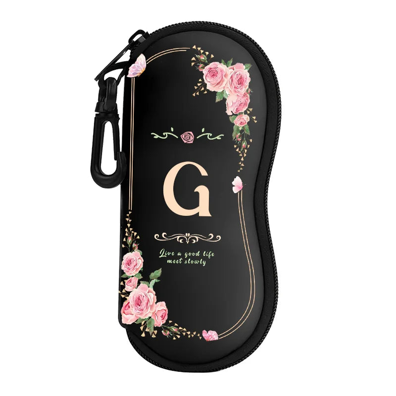Neoprene Zipper Eyeglasses Pouch — Selected Print