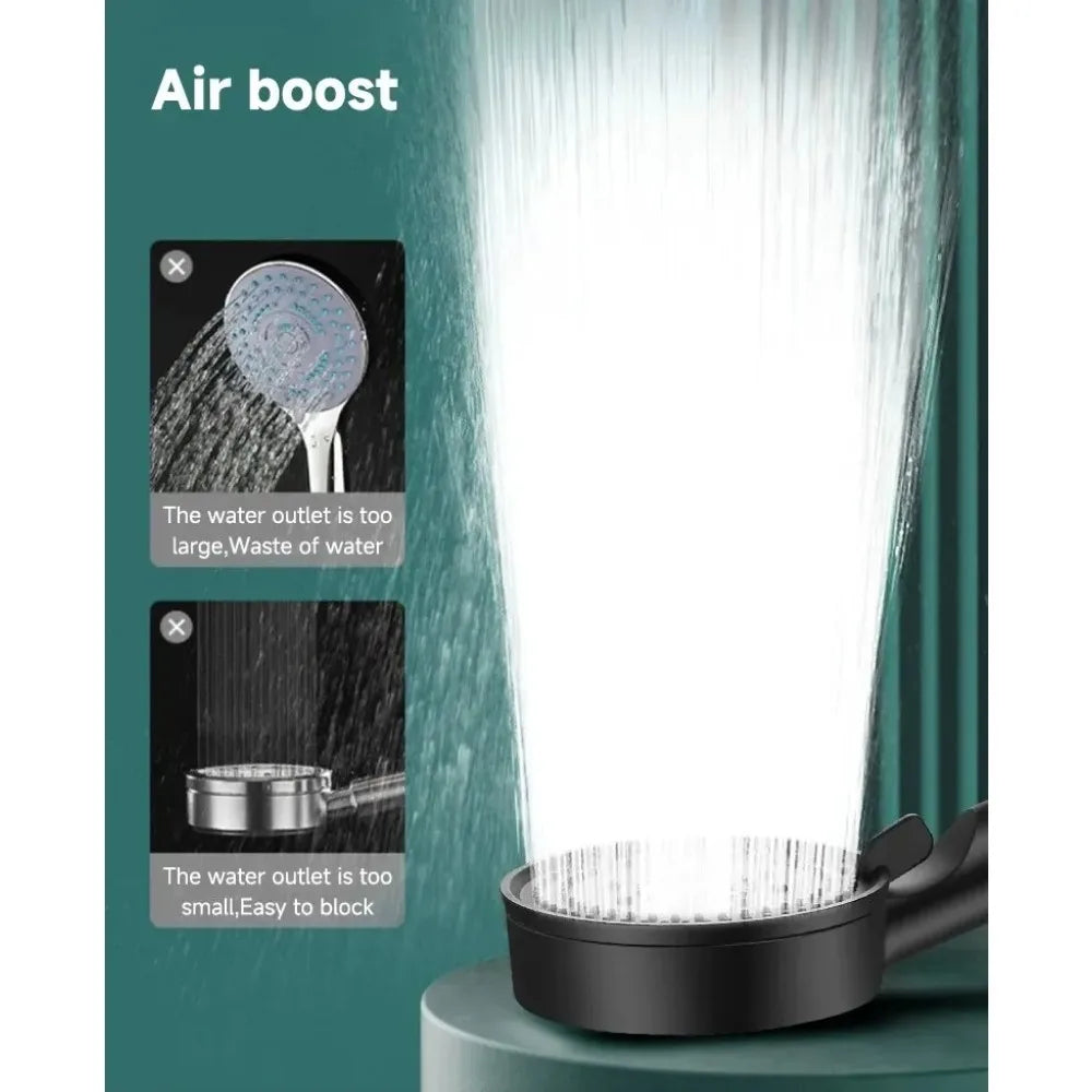 High-Pressure Shower Head, Multifunctional Adjustable High-Flow Massage Showerhead, Bathroom Accessories