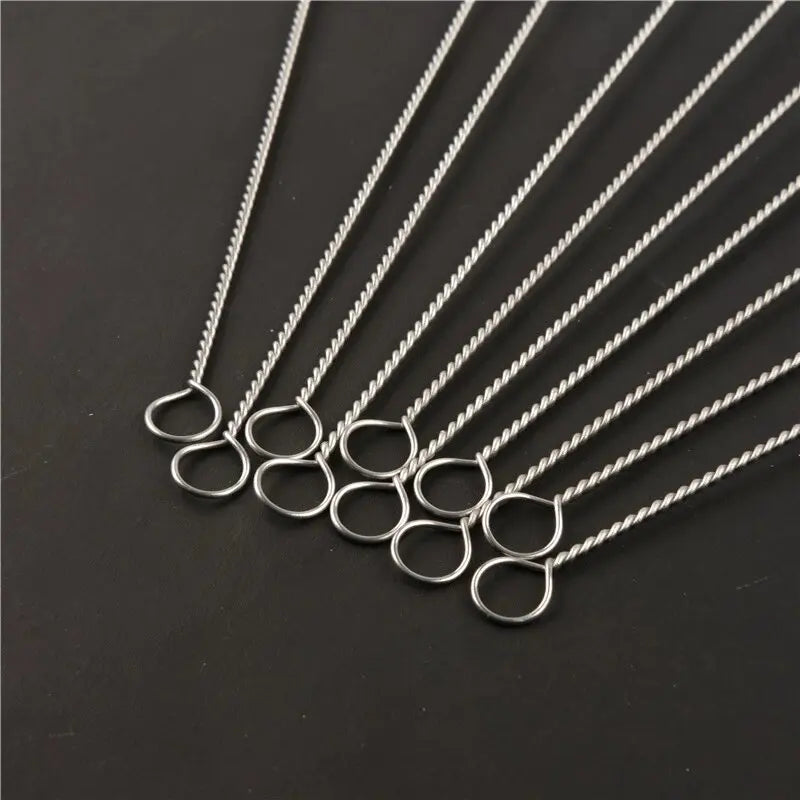 Nylon Straw-Cleaning Brushes with Steel Handles — Selected Pack or Set