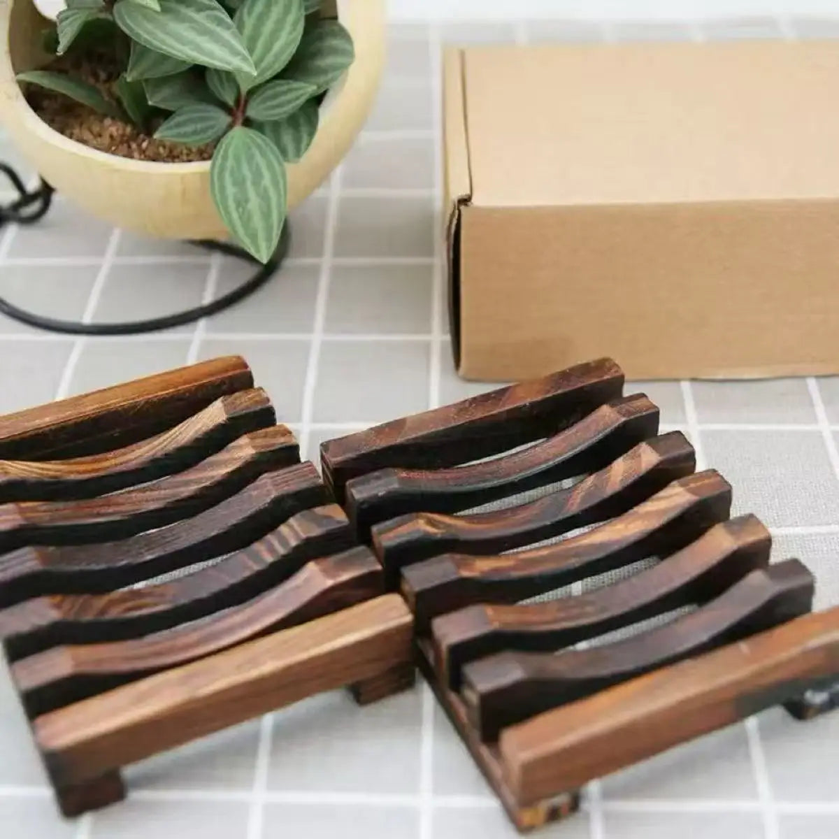 Soap Box Natural Bamboo Dishes Bath Soap Holder Bamboo Case Tray Wooden Prevent Mildew Drain Box Bathroom Washroom Tools