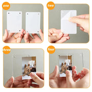Clear Acrylic Magnetic Mini Photo Frames — 5-Piece Set