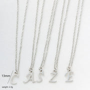 Chamica Initial Necklaces for Women, Dainty A-Z Pendant Letter Charm Necklace Personalized Name Necklaces for Women Jewelry