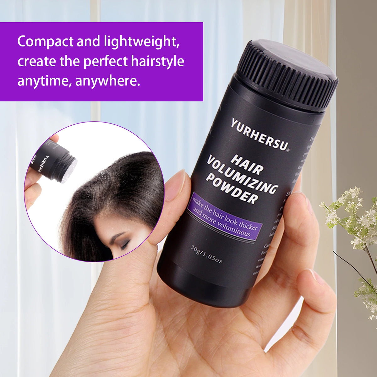 Magic Hair Volumizing Powder Instant Body & Texture for Fine Oily Hair, Invisible Dry Shampoo Alternative, Long Lasting