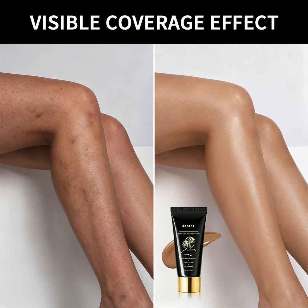 100ml Body Leg Concealer Waterproof Anti Transfer Cover Tattoo Scar Varicose Veins Even Skin Tone Wheat Tan Foundation