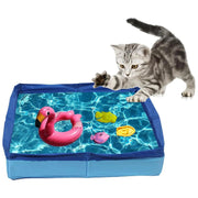 Dog Paddling Pool 50x50x10cm PVC Folding small pet bathtub Summer Cool Cleaning Basin for Puppy Cats Ducks Parrots Pet Supplies