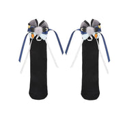 Kids Bunny Costume Accessories Set Bunny Ears Headband Police Badge Tie For Children Halloween Cosplay Carnival Party Dress Up