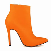 Faux Fur Stiletto Ankle Boots