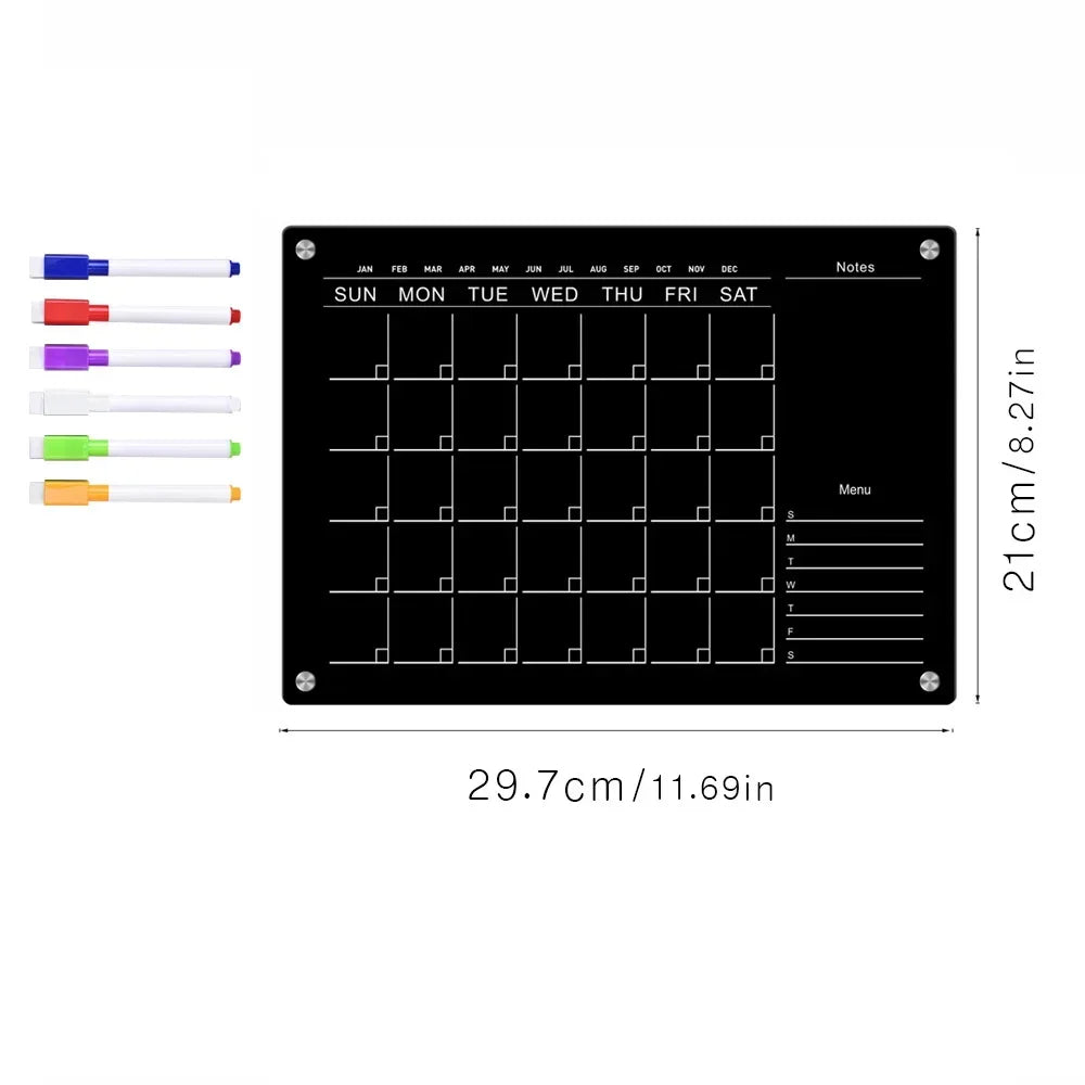 Magnetic Acrylic Refrigerator Planner