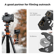 K&F CONCEPT Magic Arm Super Clamp Kit with 1/4" & 3/8" Thread Screw Articulating Friction Arm Cold Shoe Clamp Mount for Monitor