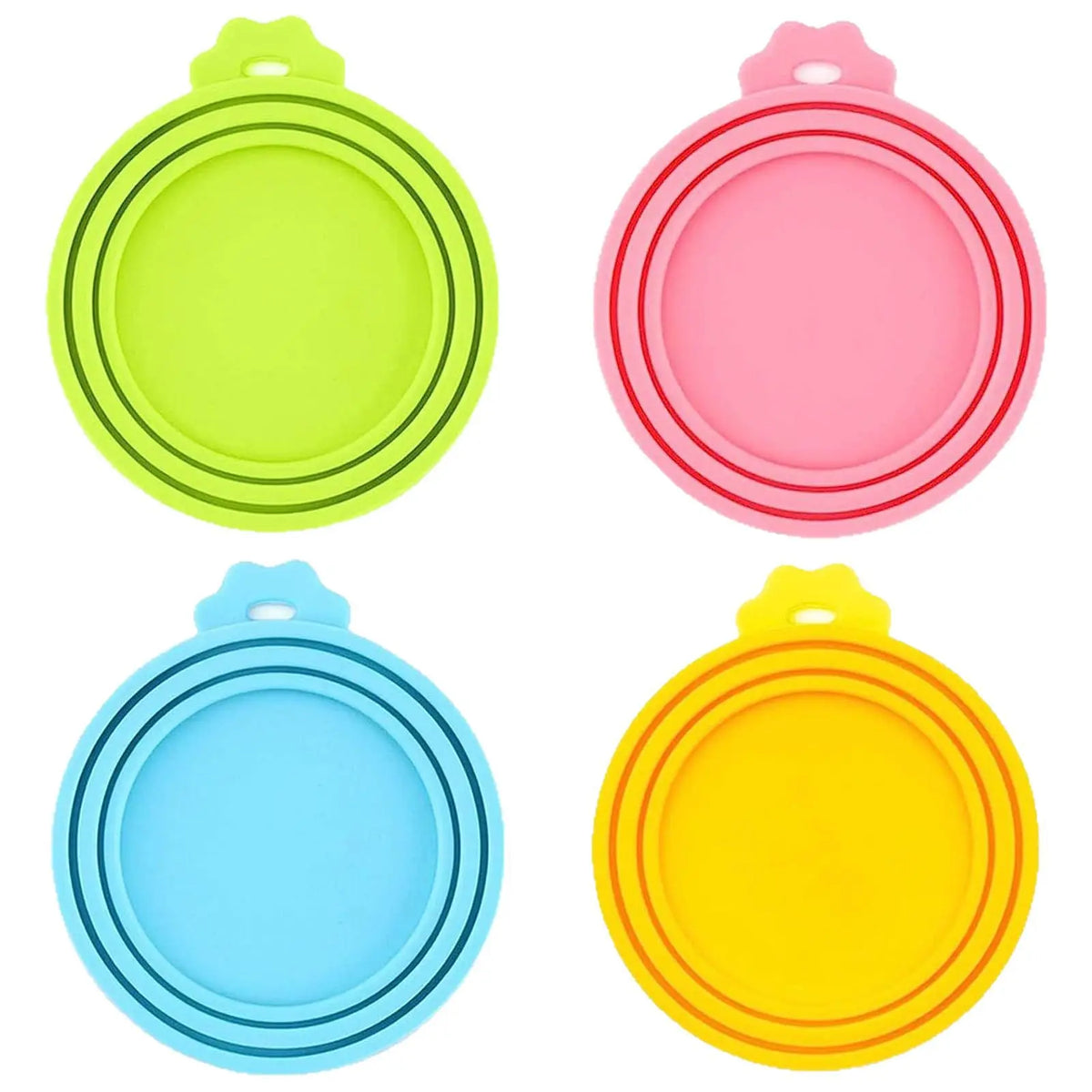 Reusable Pet-Food Can Covers — Selected Color, 1 or 4 Pieces