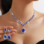 Crystal Water Drop Jewelry Set