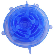 Reusable Stretch Bowl Covers — 6-Piece Round Set