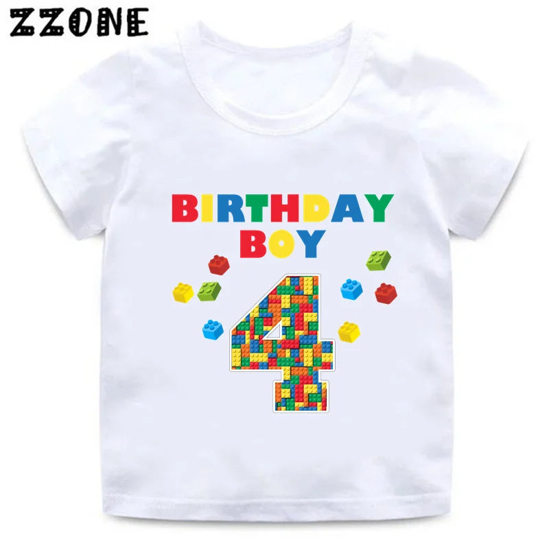 Building Blocks Print Kids T-Shirt