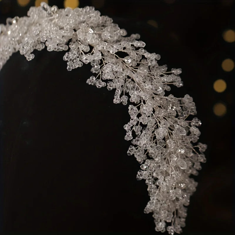 Luxury Crystal Headband Hairband Tiara For Women Rhinestone Bridal Wedding Hair Accessories Jewelry Crown Tiara Headband Gift