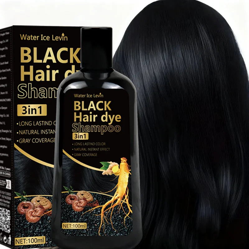 3-in-1 Black Hair Color Shampoo