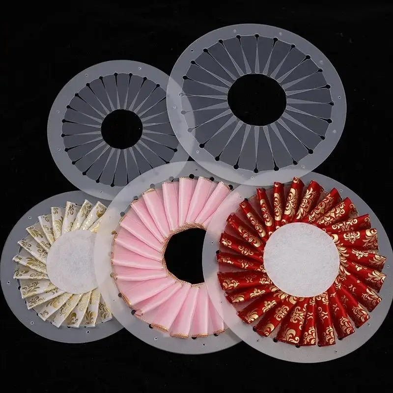 Plastic Ribbon Rosette Maker Templates — 3 Pieces, 9/12/15 cm