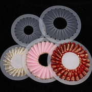 Plastic Ribbon Rosette Maker Templates — 3 Pieces, 9/12/15 cm