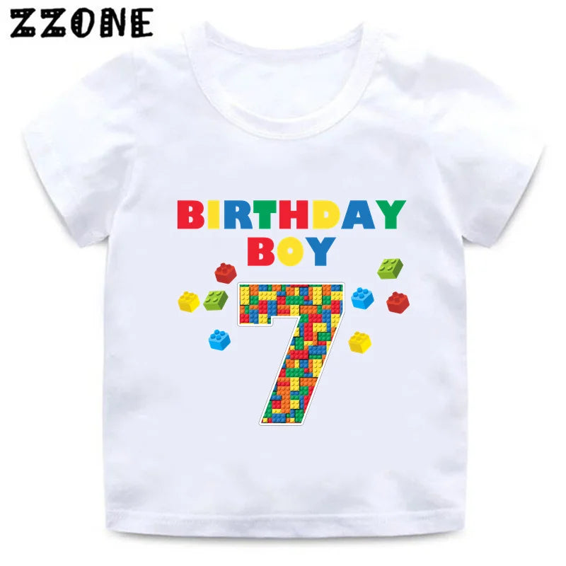 Building Blocks Print Kids T-Shirt