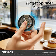 Fidget Spinner Magnetic Phone Holder for MagSafe Foldable Fingertip Gyroscope Ring Grip Kickstand Universal Strong Magnet Stand