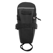 600D Nylon Bicycle Saddle Bag — Black or Red, 1 Piece
