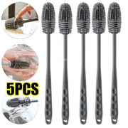 Long-Handle Silicone Bottle Cleaning Brush — Selected 1-, 2-, 3-, 5- or 10-Piece Pack