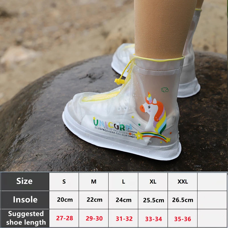 Children’s Reusable Rain Shoe Covers — Selected Print and Size, 1 Pair