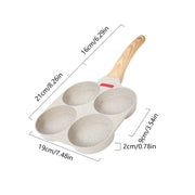 Pancake Pan Non-Stick Fried Egg Pan 4Holes 7 Holes Frying Pan Pancakes Maker for Breakfast Eggs Kitchen Utensils Burger Pan