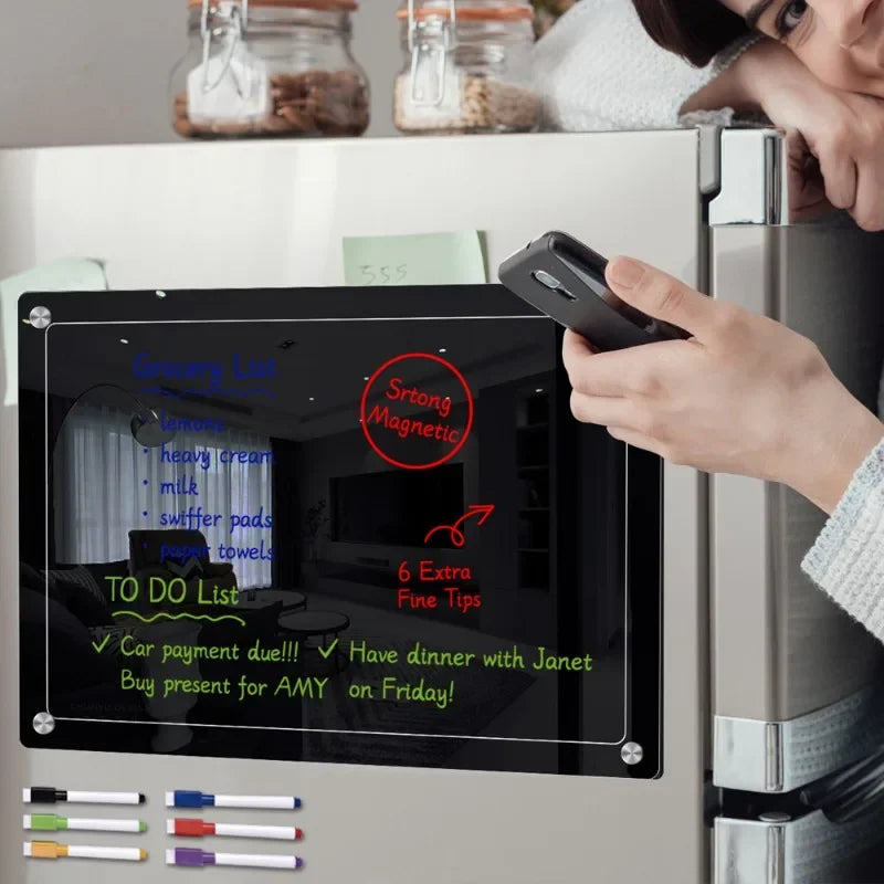 Magnetic Acrylic Refrigerator Planner