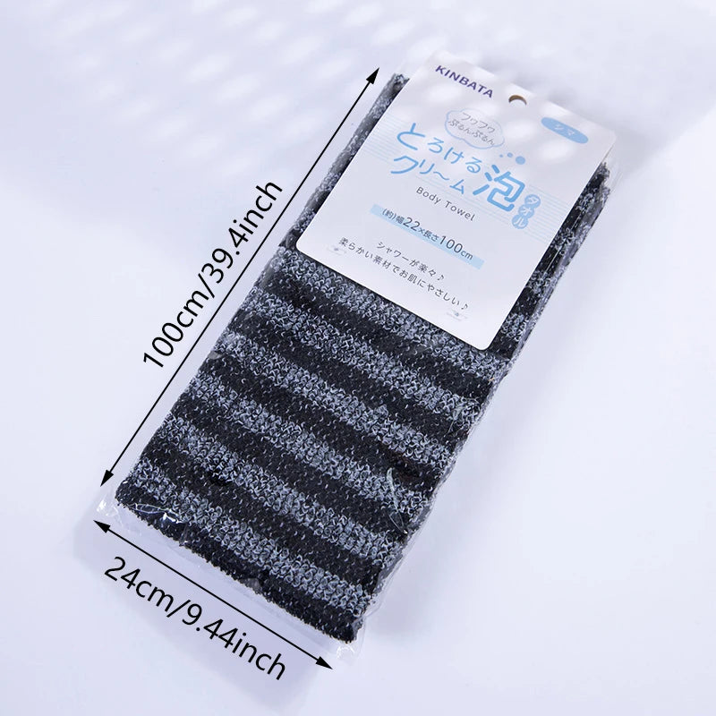 Japanese Rubbing Washcloth Bath Nylon Towel Brush For Back Towels Exfoliating Scrub Shower Sponge Body Bathroom Accessories