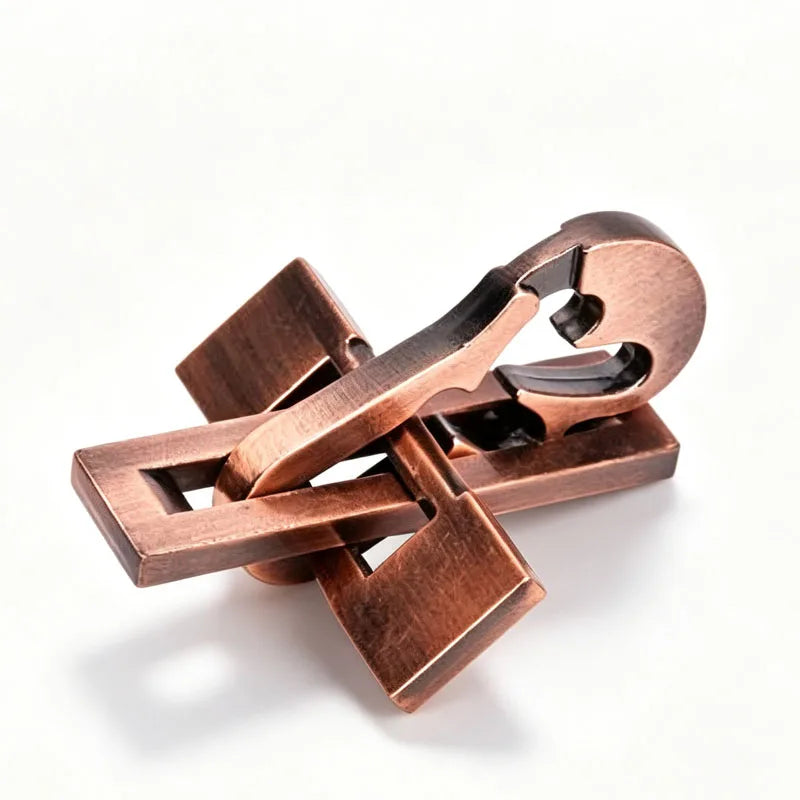 Novelty Gifts YangQin Lock Metal Brain Teaser Puzzles for Adults & Kids IQ Logic Training Disentanglement Take Apart Toys