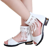 Girl Shoes Sandalias Kid Shoe Kid Sandal Summer New Fashion Girls Princess Shoe Soft Sole Roman Shoes Student Sandals for Girls