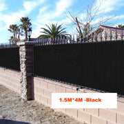 Green Fence Privacy Screen Windscreen Cover Fabric -Backyard Privacy Fence, Balcony Deck Privacy Screen with Bindings & Grommets