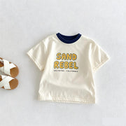 Cartoon Print Kids Crewneck T-Shirt