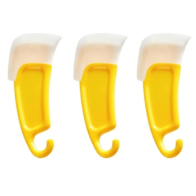 Silicone-Head Pan Cleaning Scraper — Yellow, 1, 2 or 3 Pieces