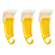 Silicone-Head Pan Cleaning Scraper — Yellow, 1, 2 or 3 Pieces