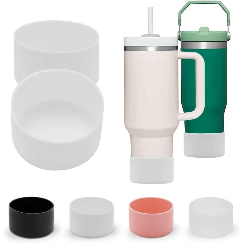Silicone Tumbler Base Covers — 7.5 cm Fit, Selected 1- or 2-Piece Pack