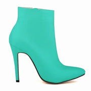 Faux Fur Stiletto Ankle Boots