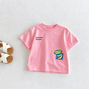 Cartoon Print Kids Crewneck T-Shirt