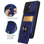 For Xiaomi 11T 11 T Pro Case Magnetic Ring Armor Card Slot Phone Cases for Xiaomi Mi 11T 11TPro Mi11T Stand Holder Back Cover