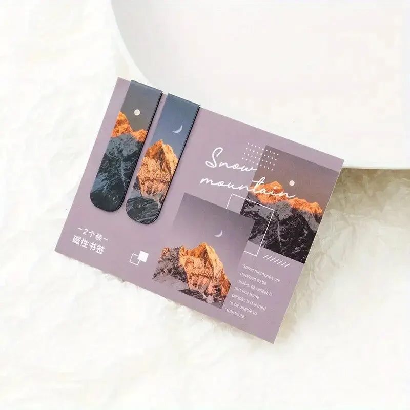 Scenic Magnetic Bookmarks — 2 Pieces