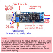Boost Buck Converter micro USB Step UP / Down Power Supply Module DC-DC 5V to 3.3V / 12V Adjustable Out DC 1.2V-24V