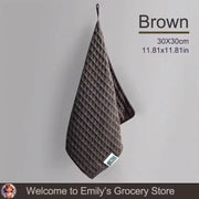 Microfiber Coffee-Bar Cleaning Towels — 30 × 30 cm, Selected Pack